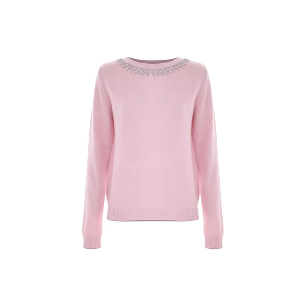Kocca Maglia Maglia Donna girocollo dettaglio gioiello XS A25 - KOCCABAYLEES - 10010 - XS - Francavilla Moda